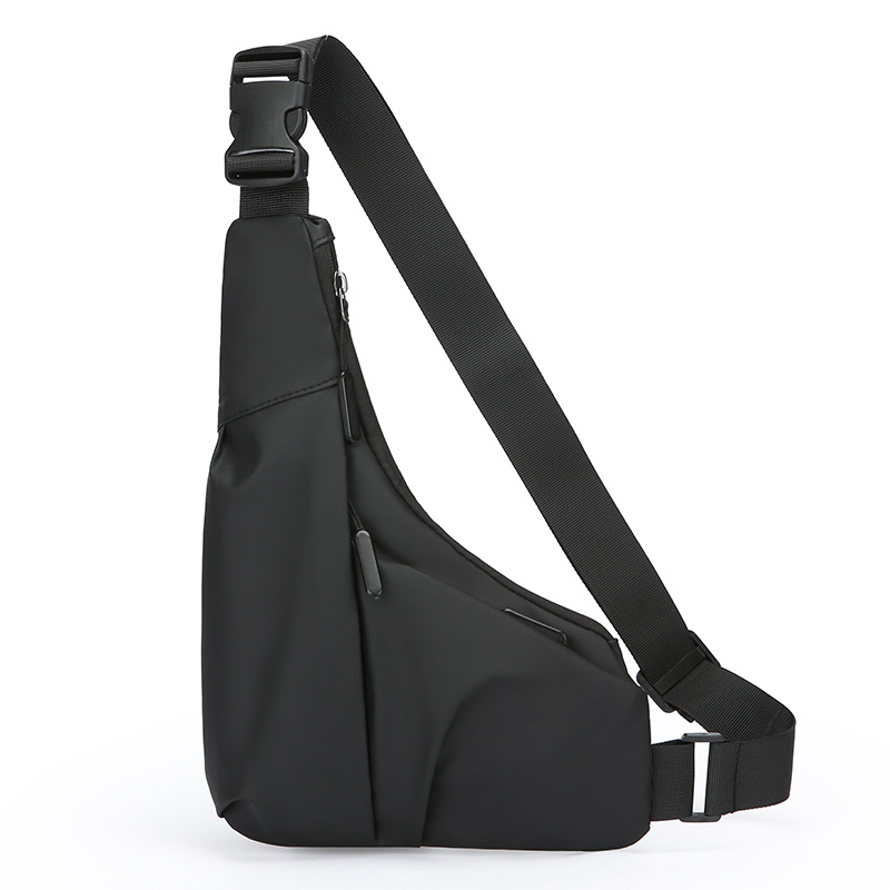 Nuevo bolso triangular ajustado simple casual bolso de mensajero para hombre bolso de pecho multifuncional personalizado bolso de ciclismo ligero