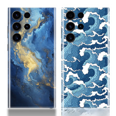 適用三星S24Ultra貼膜S23+全覆蓋防刮彩色全包S22後膜S24貼紙