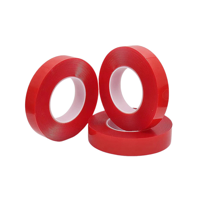 Adhesivo fuerte impermeable acrílico transparente de doble cara cinta adhesiva de 0,5 MM de espesor sin costuras de alta temperatura resistente coche adhesivo transparente de doble cara