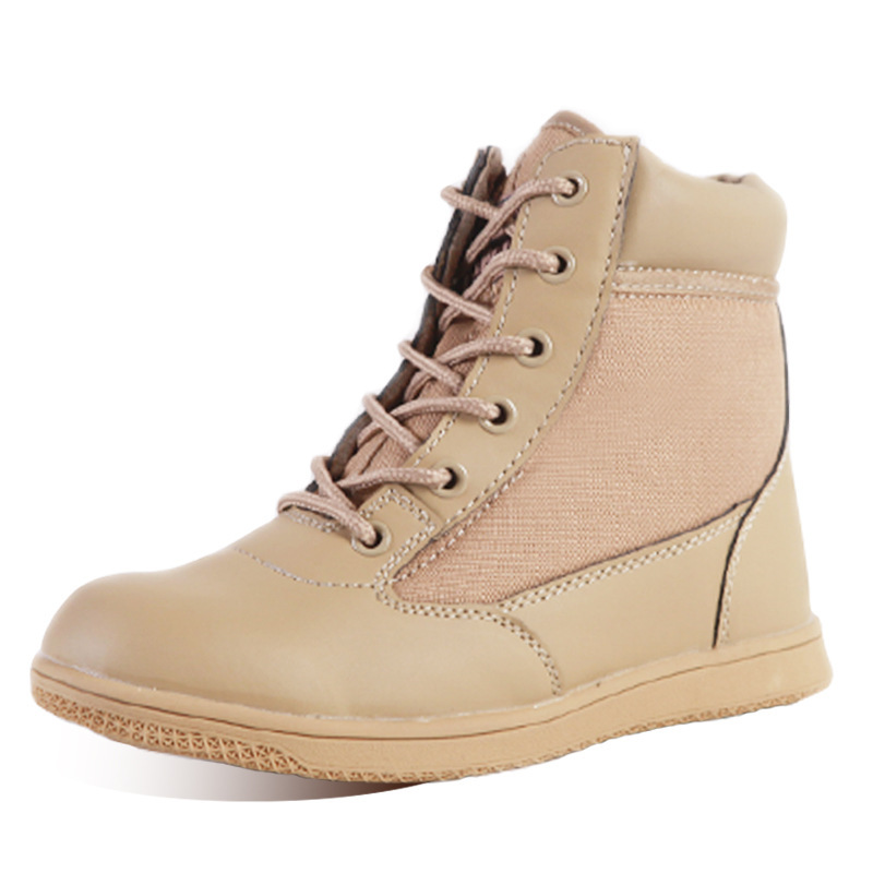 Children's combat boots military fans outdoor shoes summer camp activities spring outing boots training boots tactical boots boys and girls children
