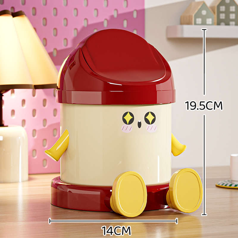 かわいい小さな手と足の揺れる蓋付きデスクトップ収納ボックスは見栄えが良く、携帯電話をスタンドとして使用できます。|undefined