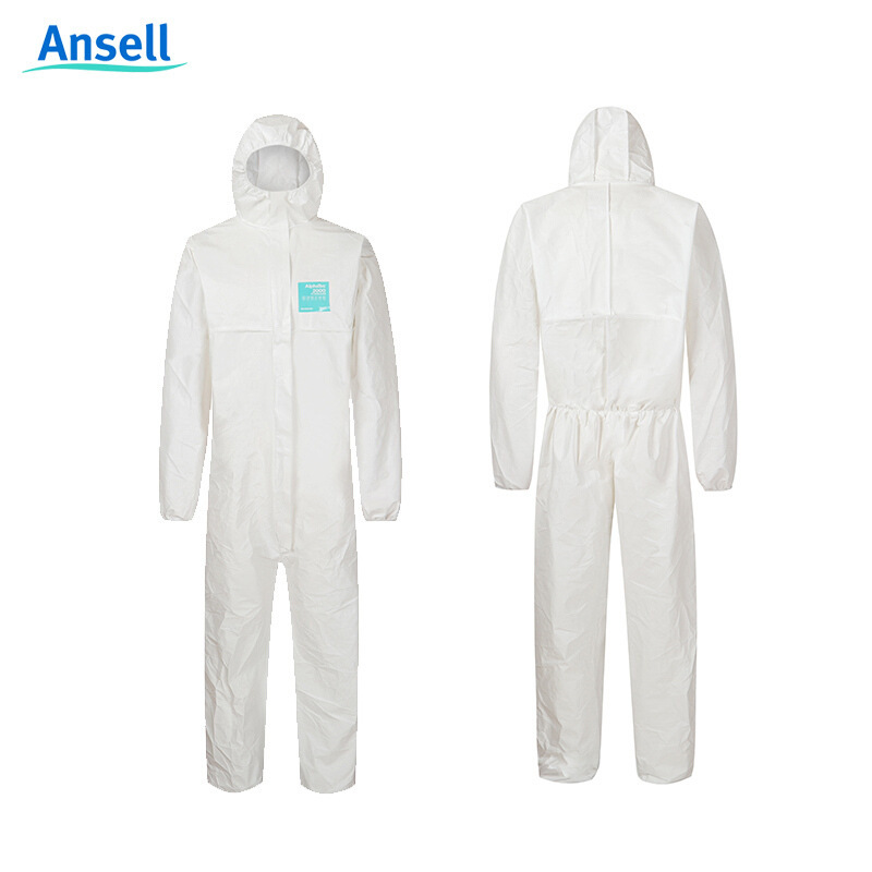 微护佳2000防护服防尘防静电带帽连体服喷漆养猪场实验室工作服