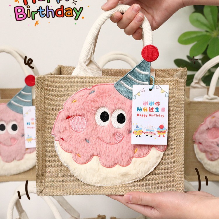儿童生日伴手礼10十岁周岁实用幼儿园全班分享毕业礼品麻布袋可定|undefined