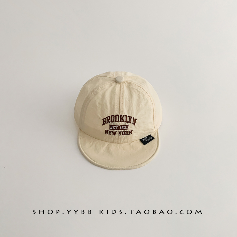 Sombreros para bebés primavera y otoño gorras delgadas gorras de lengua de pato para niños y niñas pequeños meses de sombrero solar letras de secado rápido sombrero de béisbol verano