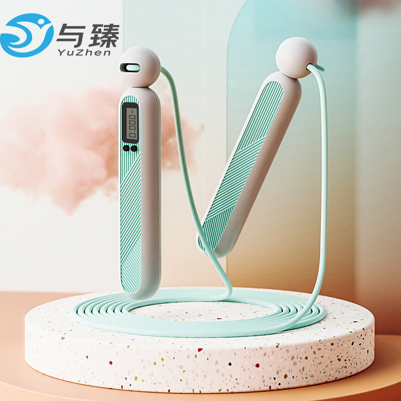 New Skipping Rope Ropeless Ball Counting Skipping Rope Fitness Wholesale Sports Weight-Bearing Model Slimming Counting Ropeless Skipping Rope Counting