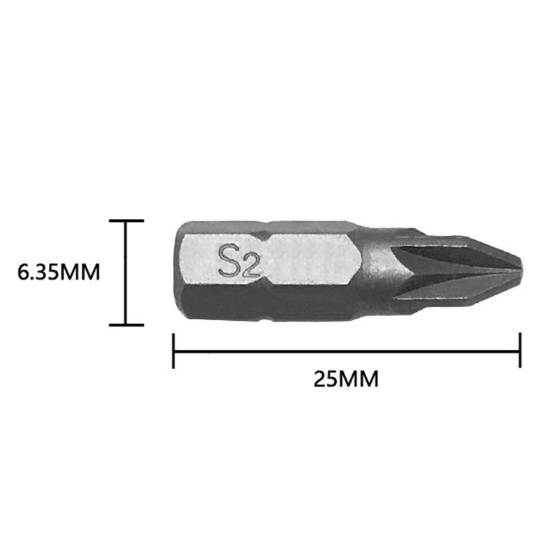 Set de 24 destornilladores de trinquete 25mm cabeza cruzada hexagonal y plumón tipo arroz para herramientas eléctricas