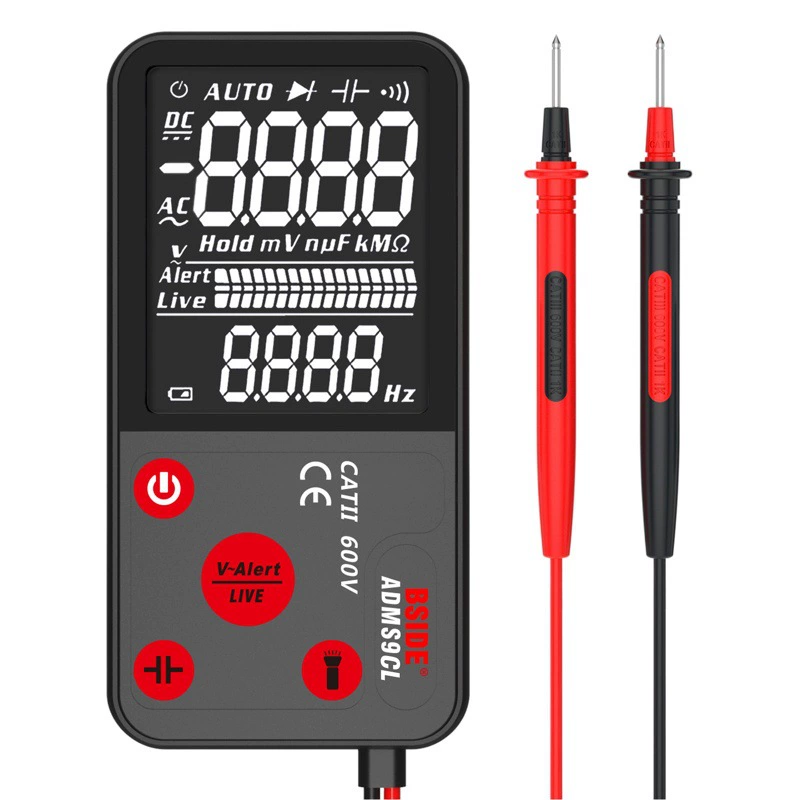 BSIDE ADMS9LN мультиметр с большим экраном, интеллектуальный полностью автоматический ультратонкий цифровой мультиметр-мультиметр