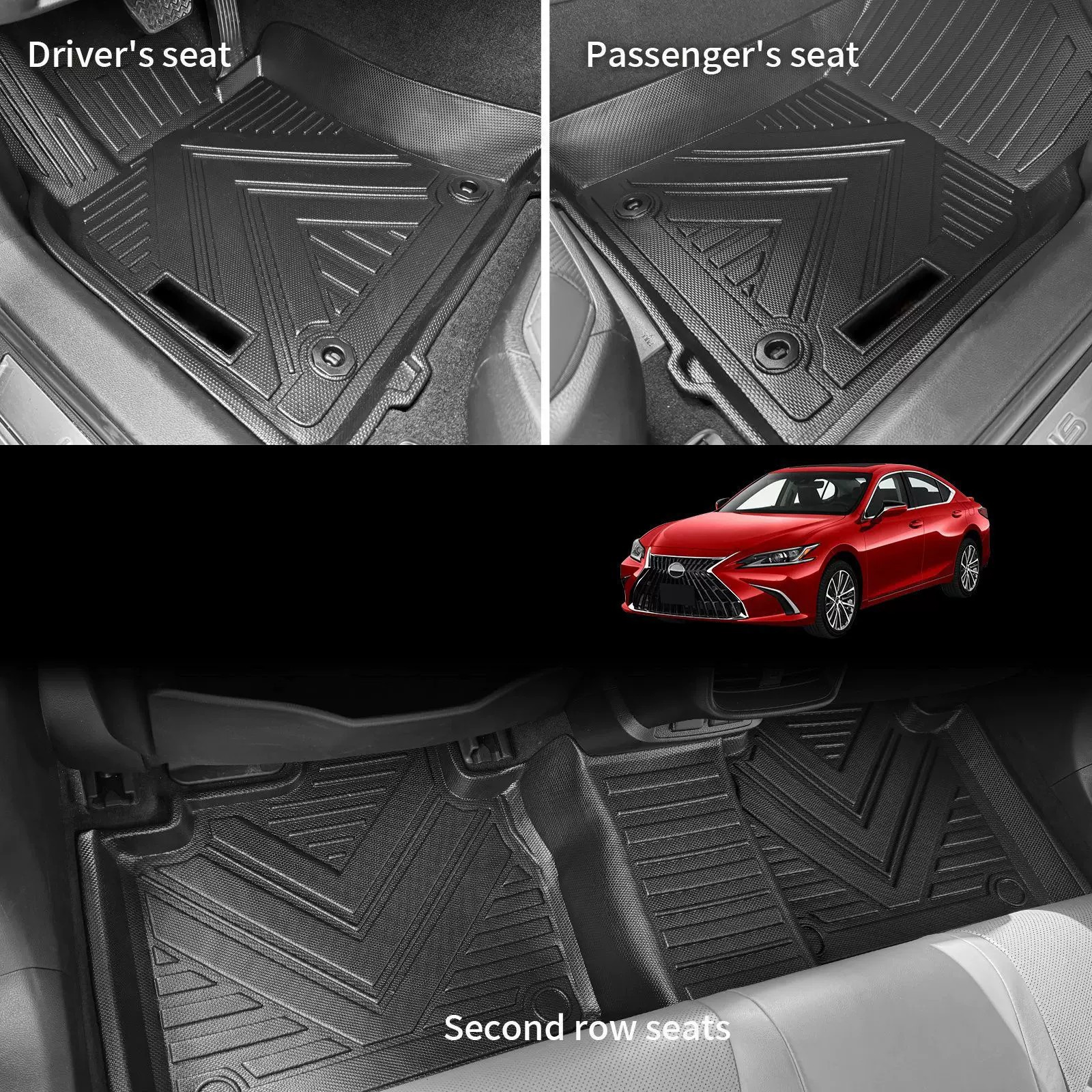 Suitable for 97-06 Wrangler Tj Right-Hand Drive Cars, Special Tpe Floor Mats