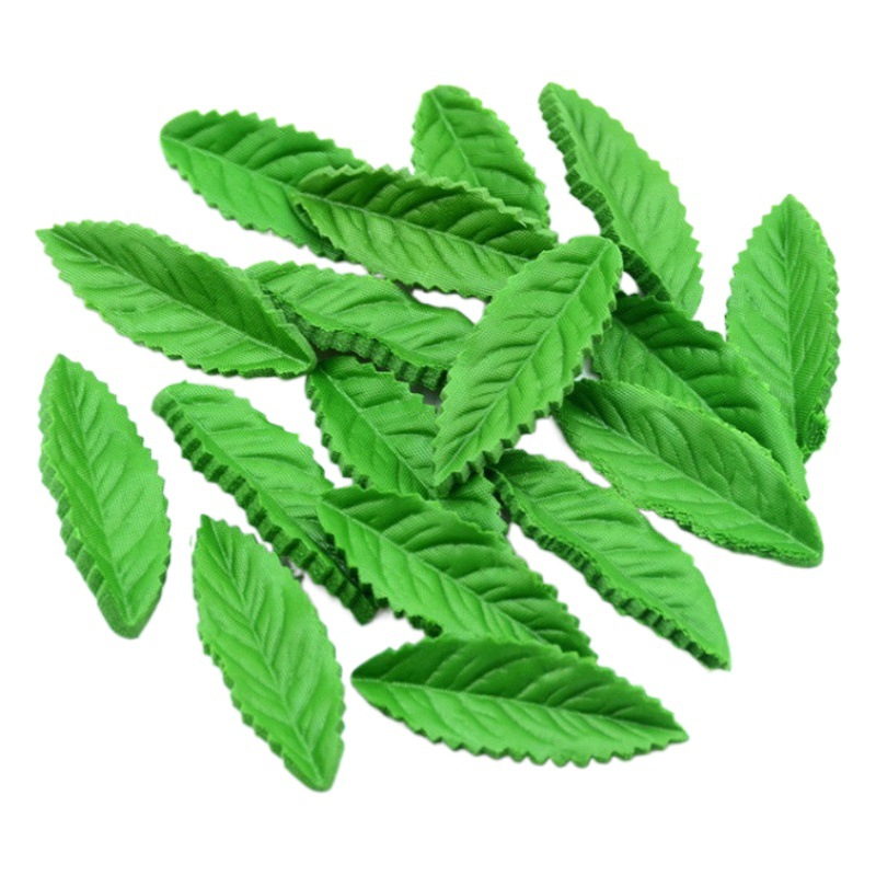 Cross-border simulation plant leaf rose decorative leaf diy handmade garland fake leaf green leaf craft decorative accessories