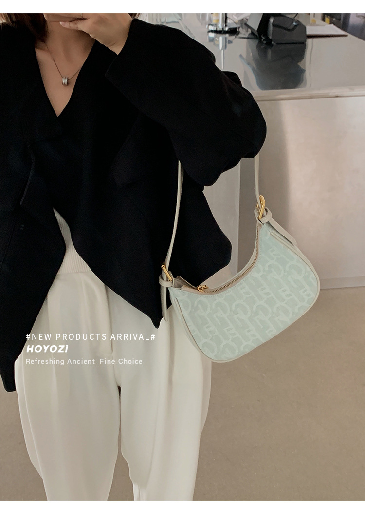 Hong Kong kJhsel PU niche denim law stick underarm for women's spring/summer new shoulder bag_voghion.com