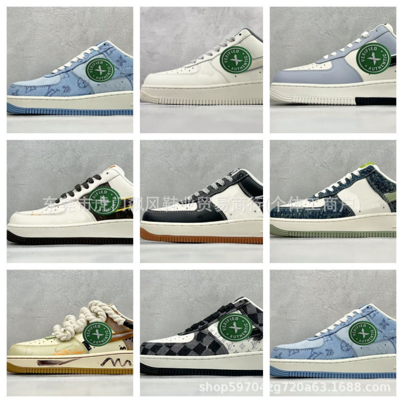 Foreign Trade Original Forie 1'07 Low Collaboration Air Force One Low-Top Casual Sneakers for Men and Women, Couple Sports Shoes Foreign Trade Original Forie 1'07 Low Collaboration Air Force One Low-Top Casual Sneakers for Men and Women, Couple Sports Shoes