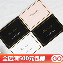 创意花束明信片鲜花包装材料节日祝福网红生日卡片烫金贺卡小卡片