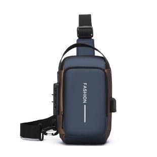 ウエストバッグ男性用ランニング高級感胸バッグファッションブランドの新型ショルダーバッグ通勤ビジネス男性用斜めタイプバッグ韓国系|undefined