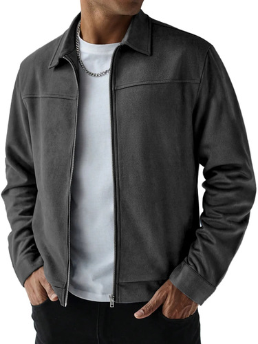 2025 Amazon Independent Store Autumn/Winter New Men's Fashion Faux Fur Casual Matchable Long Sleeve Jacket Men's Jacket