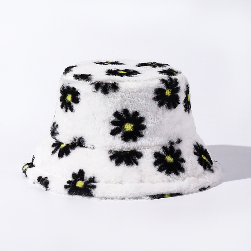 184g Weight Bucket Hat Hats Type Daily Occasion Polyester Material Flower Pattern Winter, Spring, Autumn Season Unisex Gender Basic Style Big Eaves Rim Unisex Basic Flower Big Eaves Bucket Hat 6
