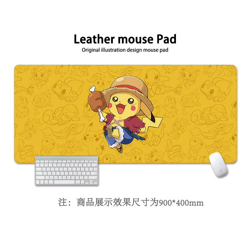 Pikachu almohadilla de ratón super grande Pokémon animación encantadora niñas y niñas animación cuadrada computadora teclado almohadilla de escritorio