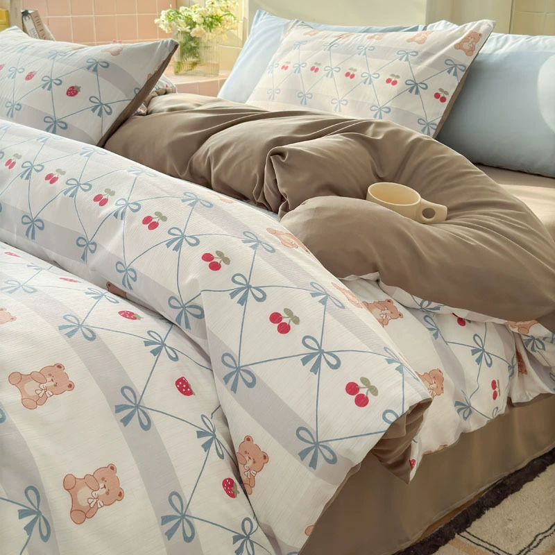 Duvet Cover Set (Fresh) Double-Layer Bedspread, 3–4 Piece Options, Multiple Patterns & Sizes