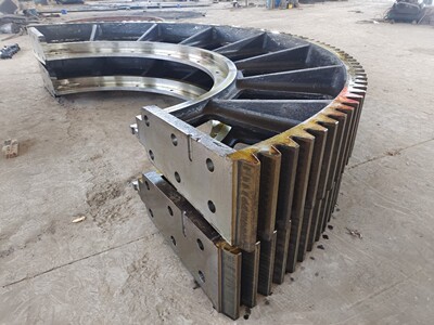 林德球磨机大齿轮配件，水泥球磨机中空轴生产厂家|ms