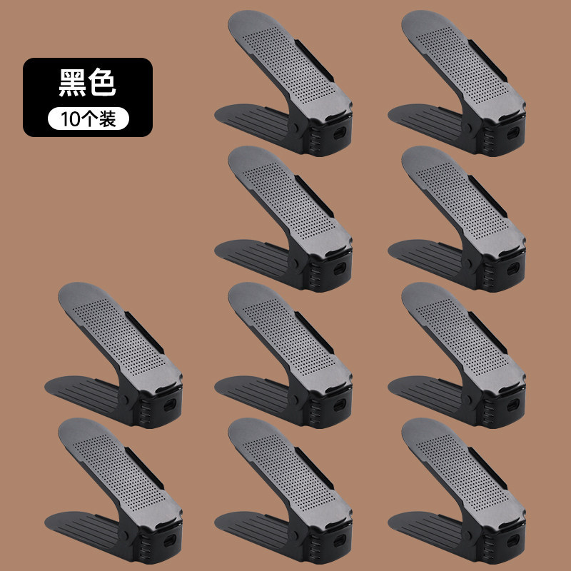 Estante de almacenamiento ajustable de zapatos soporte de zapatos de doble capa dormitorio armario de zapatos acabado estratificado estante de almacenamiento de zapatillas artefacto mágico