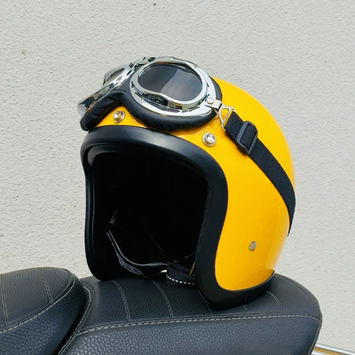 Cross-Border Exclusive 500Tx Helmet, Motosiklet kaskı (dəbilqə) - yellow-aviator-glasses-s