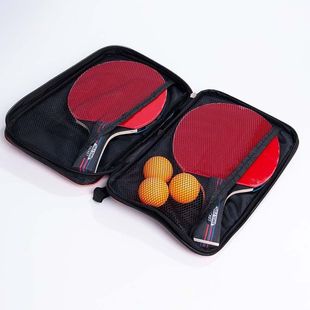 A Table Tennis Racket Set of Two Rackets and Three Balls Horizontal Racket Table Tennis Racket Set Abs Table Tennis High Elastic