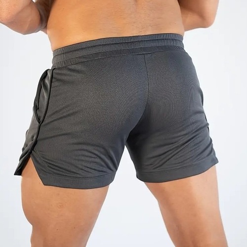 Men's 2025 Fitness Shorts for Running, Training, Quick-Drying, Breathable Mesh Beach Shorts with Dropshipping