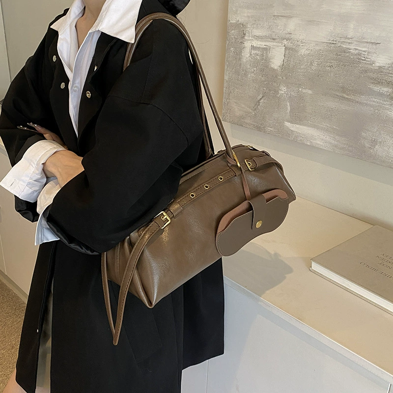 Сумка-тоут в британском стиле для женщин, новинка 2025 года, большой вместительный пригородный портфель, сумка в консервативном стиле, модная сумка подмышки