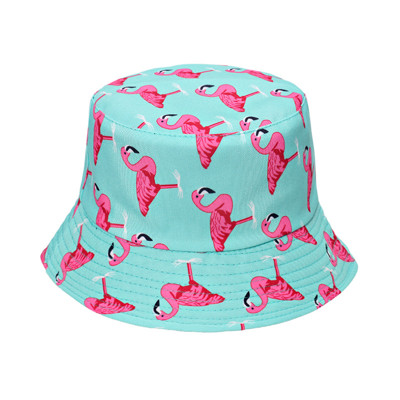 Women'S Gender Women's Fashion Flamingo Sewing Flat Eaves Bucket Hat