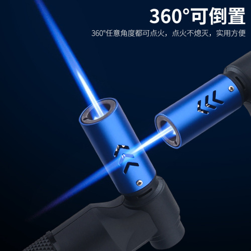 New model windproof straight blast personalized moxa cigar user outdoor barbecue fire starter spray gun lighter multi-functional