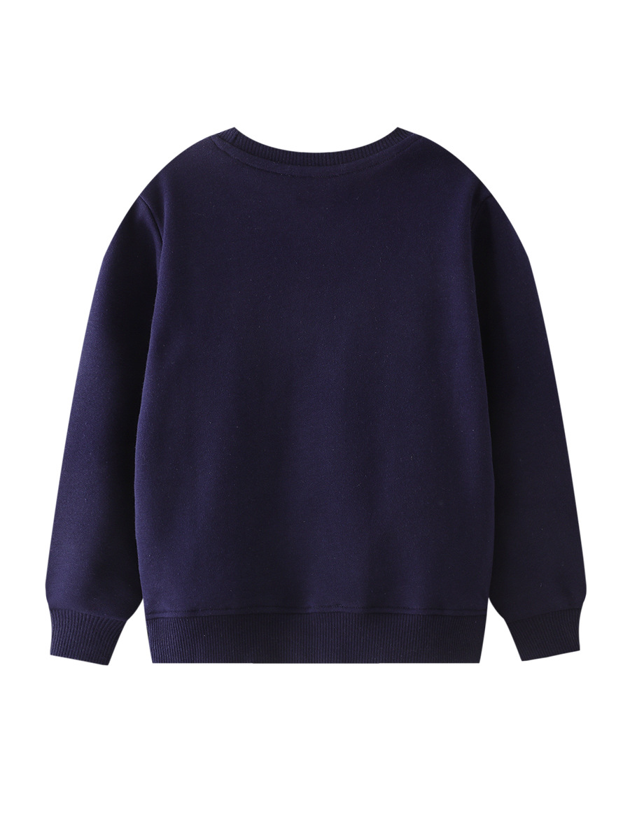 Sudadera nueva de primavera para niños, estilo europeo y americano, con diseño de excavadora, sudadera para niños, distribución al por mayor.