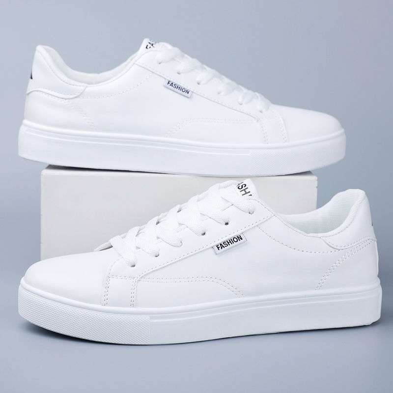 Zapatos blancos pequeños, zapatos de todo fósforo transpirables y desodorantes de verano para hombres, zapatos de tabla coreanos atractivos de moda para hombres, zapatos casuales planos bajos