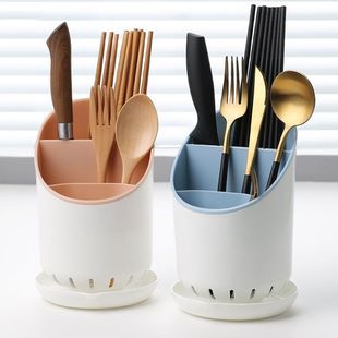 Slanted Mouth Draining Chopstick Holder Kitchen Utensil Storage Box Spoon Fork Rack Chopstick Basket Creative Chopstick Holder