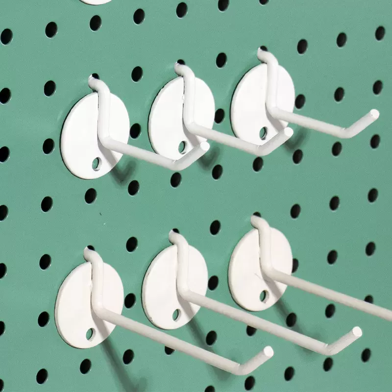 圆底挂钩冲孔板置物架免打孔挂板玄关钥匙收纳洞洞板配件货架钩子