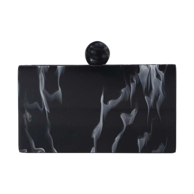 330g Weight Cotton Lining Material Clasp Frame Closure Type Chain Strap Type Shoulder Bag, Clutch Bag, Evening Bag Bags Type Party Occasion Acrylic Material Marble Pattern All Seasons Season Women's Gender Vintage Style Style Square Shape Sky Blue, White, Yellow Color Sky Blue White Yellow Arylic Marble Square Evening Bags 9
