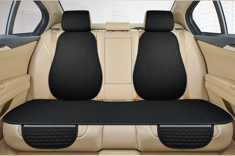 Seat cushion, seat cover – Universal Seat Cushion Universal - black-2-back-cushions-rear-row-long-cushion
