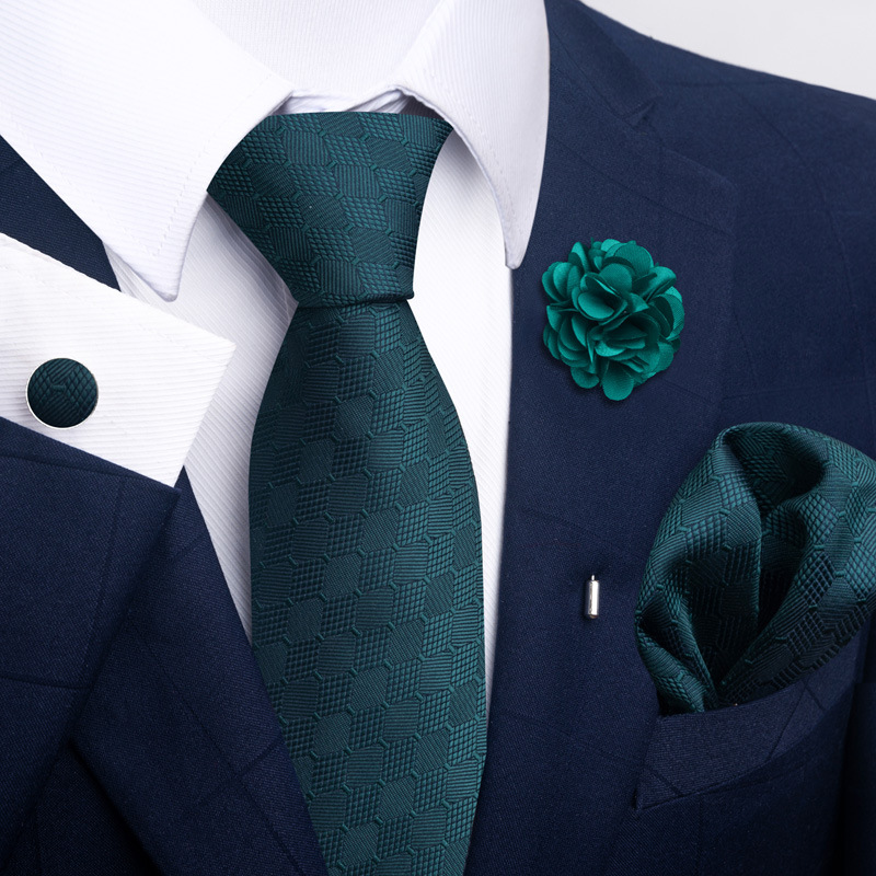 135g Weight Square Scarf, Cufflinks, Tie Classification Polyester Yarn Material Geometric, Stripe, Cashew Nuts Pattern All Seasons Season Men's Gender Commute Style Commute Geometric Stripe Cashew Nuts Polyester Yarn Men's Square Scarf Cufflinks Tie 29