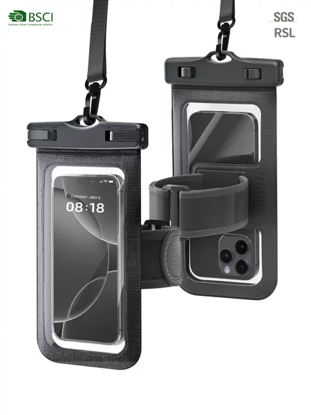 Arm Strap Mobile Phone Waterproof Bag with Touch Screen Waterproof Cover Mobile Phone Bag Sports Arm Bag Household Rafting and Cycling Waterproof Bag