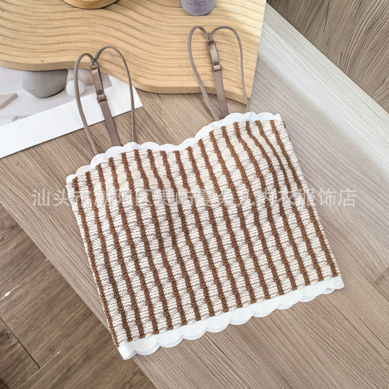 줄무늬 다크 브라운