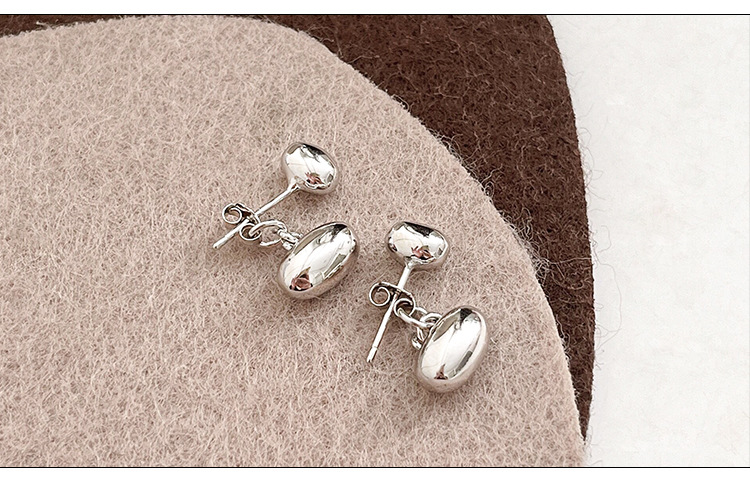 7g Weight Ear Studs Classification 1 Pair 925 Sterling Silver Solid Color Ear Studs