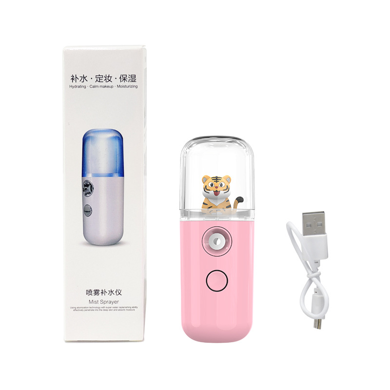 Nano Pulverizador de Bolas Pequeñas, Dispositivo Hidratante Portátil, Humidificador, Vaporizador Facial de Mano, Agua Desinfectante con Ácido Hipocloroso image 26