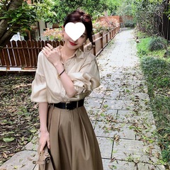 秋装气质女神范套装ol上班通勤女装轻熟半身裙两件套春秋高级长裙