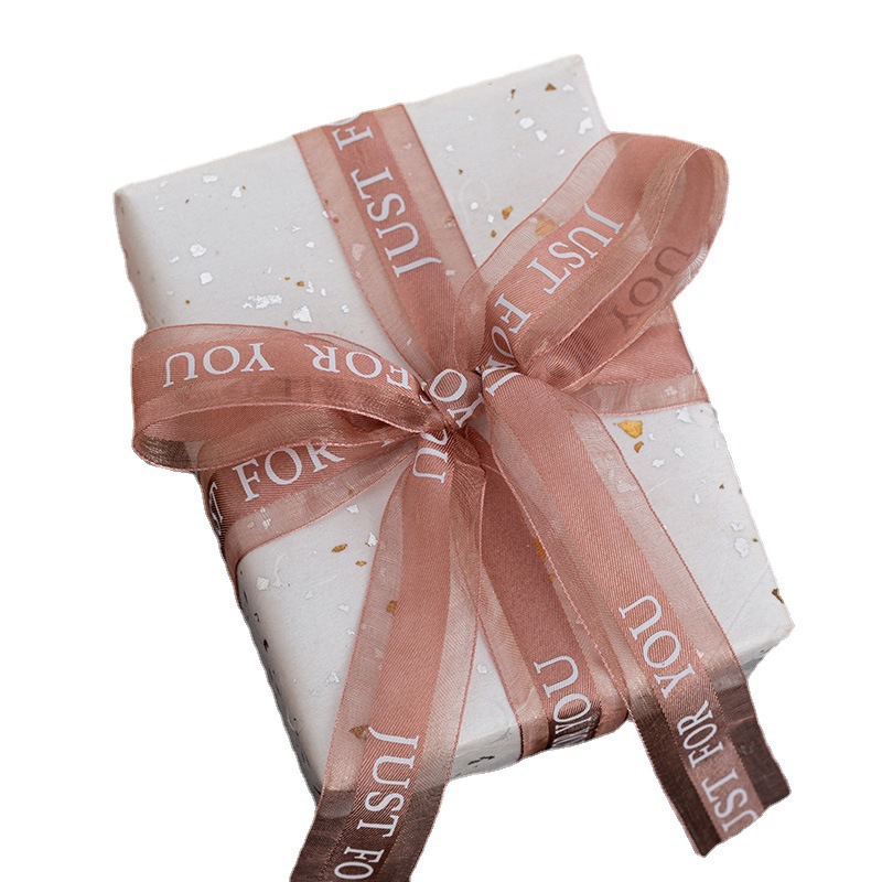 2,5 cm flor embalaje cinta material al por mayor ramo decoración pastel cinta floral cinta de nieve