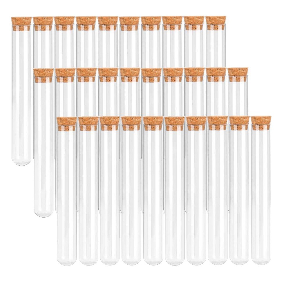 Kangfeng fabricante PS tubo de ensayo de plástico con corcho 20 ml16 * 150 combinación conjunto Etiqueta de montaje embudo cuerda de cáñamo