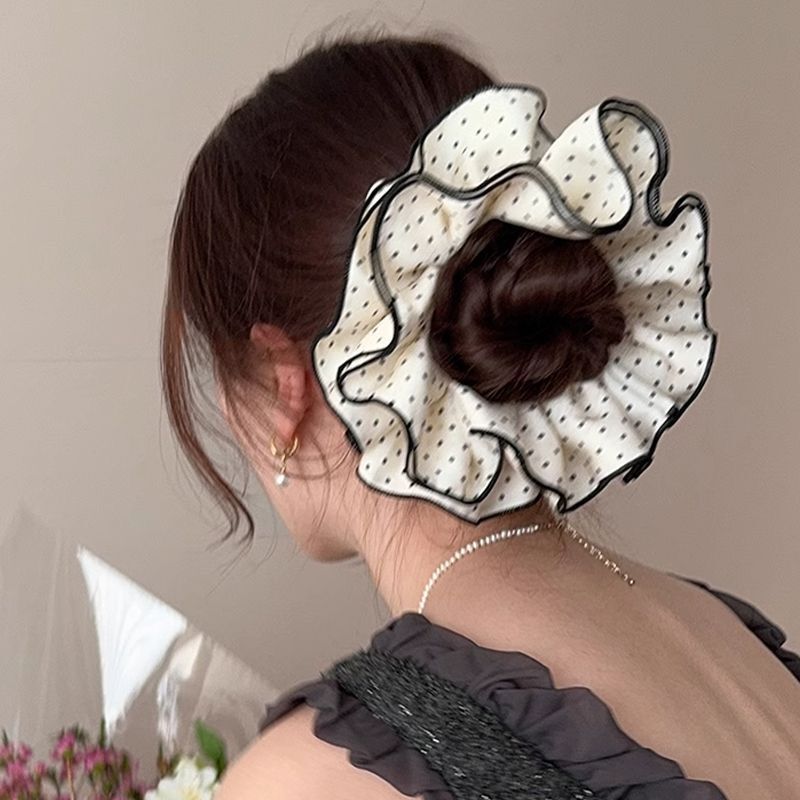 韓国風文学風中空花刺繍ヘアゴム女性用ハイエンドチェリーヘアロープ2025新スタイル|undefined