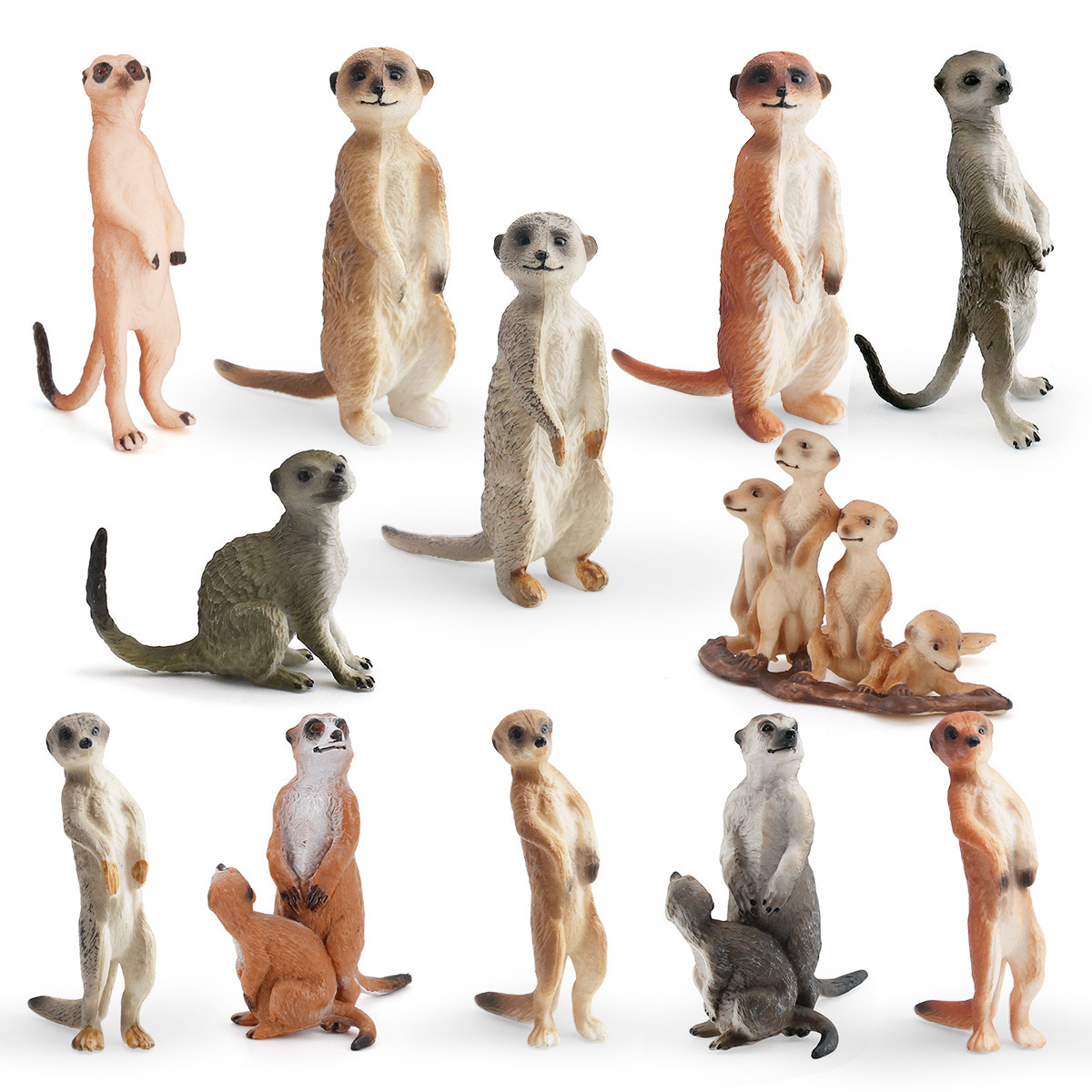 Puzzle infantil simulación de escritorio animal sólido zorro ornamentación pantano estacionamiento estático gato marino modelo de juguete transfronterizo