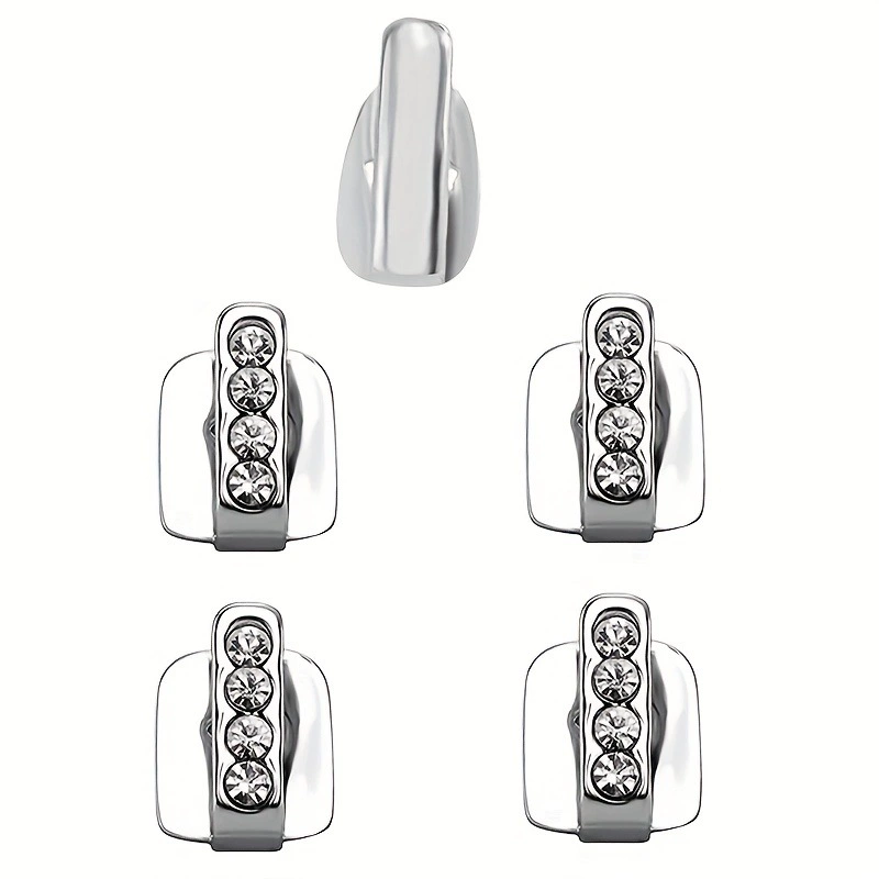 Хит продаж на Temu, комплект из трёх rhinestone крест-несмотря на границы, сочетание зубовhip hop зубные гриллы