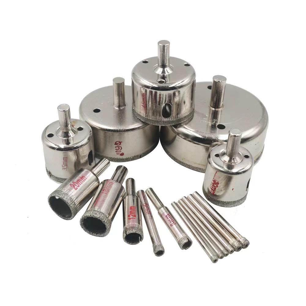 电镀金刚砂玻璃钻头佛珠打磨瓷砖墙壁大理石开孔器钻头玻璃开孔器