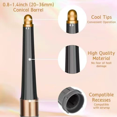 Подходит для Dyson nozzle attachment для завивки Dyson, конический 20 мм роллер-завивка аксессуары, формирователь головы