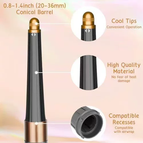 Подходит для Dyson nozzle attachment для завивки Dyson, конический 20 мм роллер-завивка аксессуары, формирователь головы