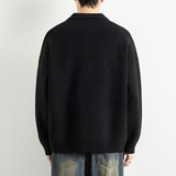 2026秋季青少年宽松圆领长袖针织衫运动风格腈纶面料透气厚款，男装针织衫/毛衣，星座614